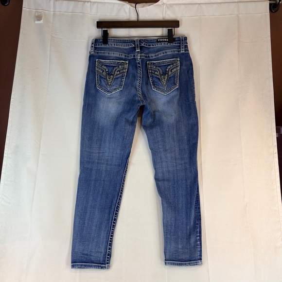 VIGOSS Women’s Size 9/10 L27 Denim Jeans Heritage Fit Capri Style Stretch - Picture 8 of 16